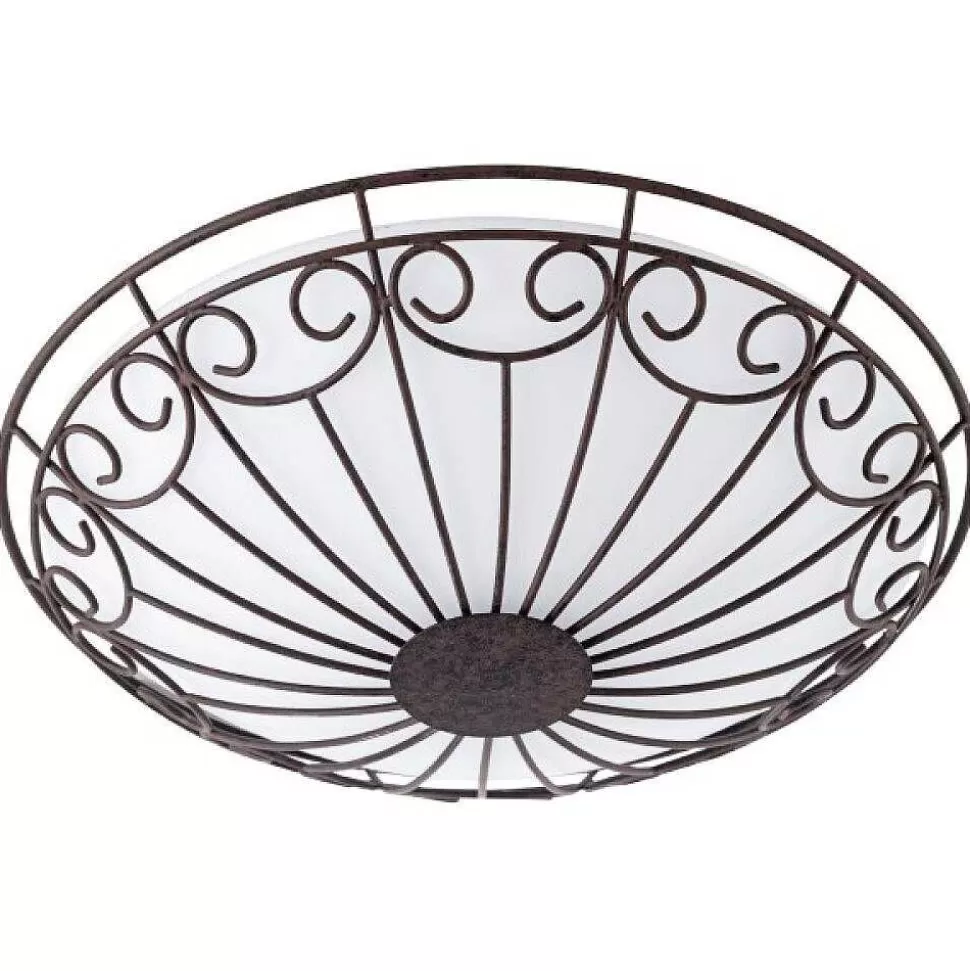 Luminaires Eglo Luminaires Antiques>Applique Murale / Plafonnier Eglo Colti Brun Fonce
