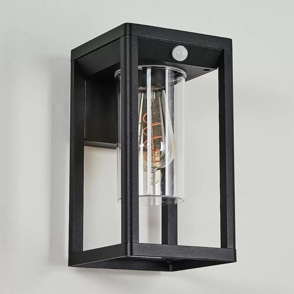 hofstein Lampes Extérieures Avec Detecteur>Applique Murale D'Exterieur Leset Noir, 1 Lumiere, Detecteur De Mouvement
