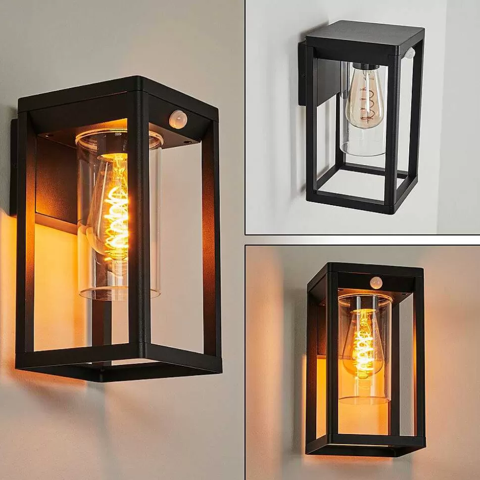 hofstein Lampes Extérieures Avec Detecteur>Applique Murale D'Exterieur Leset Noir, 1 Lumiere, Detecteur De Mouvement