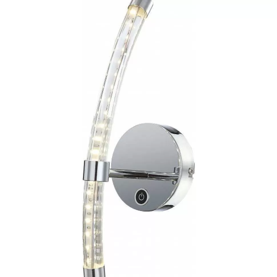 Luminaires Globo Lighting Lampes Designers>Applique Murale Hyperion Chrome, 1 Lumiere