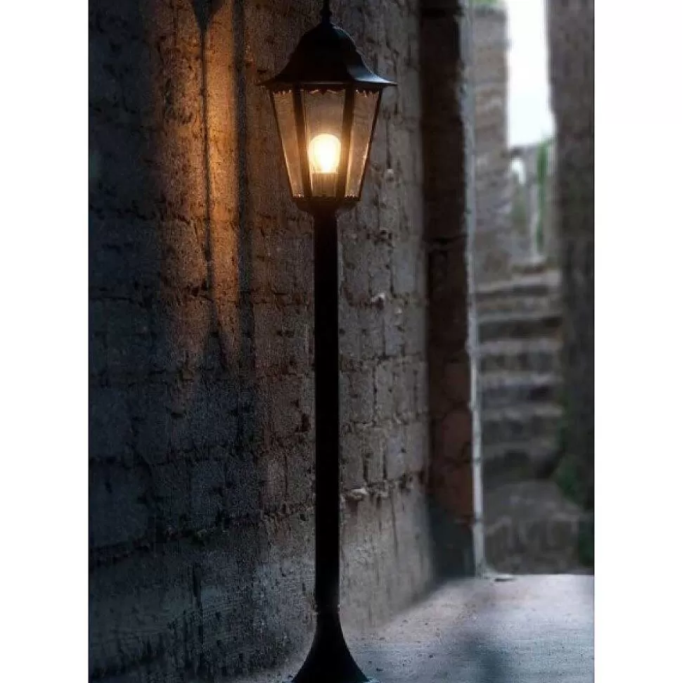 hofstein Balises Lumineuses>Borne D'Éclairage Lutec Bristol Noir, 1 Lumiere