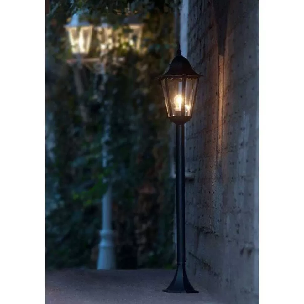 hofstein Balises Lumineuses>Borne D'Éclairage Lutec Bristol Noir, 1 Lumiere