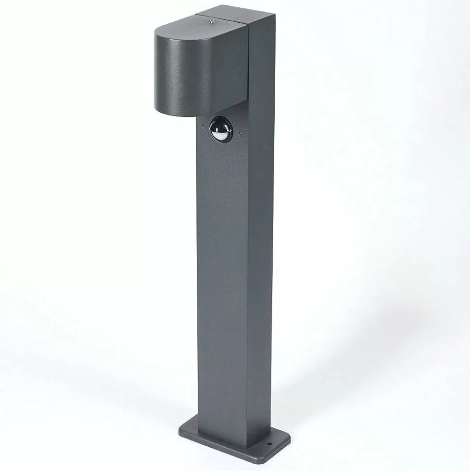 hofstein Lampes Extérieures Avec Detecteur>Borne Lumineuse Kingstown Anthracite, 1 Lumiere, Detecteur De Mouvement