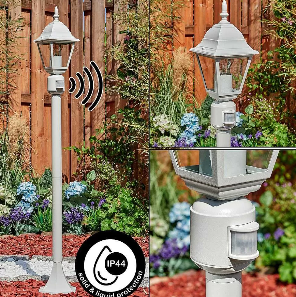 hofstein Lampes Extérieures Avec Detecteur>Borne Lumineuse Naofe Blanc, 1 Lumiere, Detecteur De Mouvement