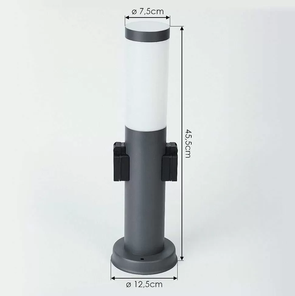 hofstein Balises Lumineuses>Borne Lumineuse Sessa Anthracite, 1 Lumiere