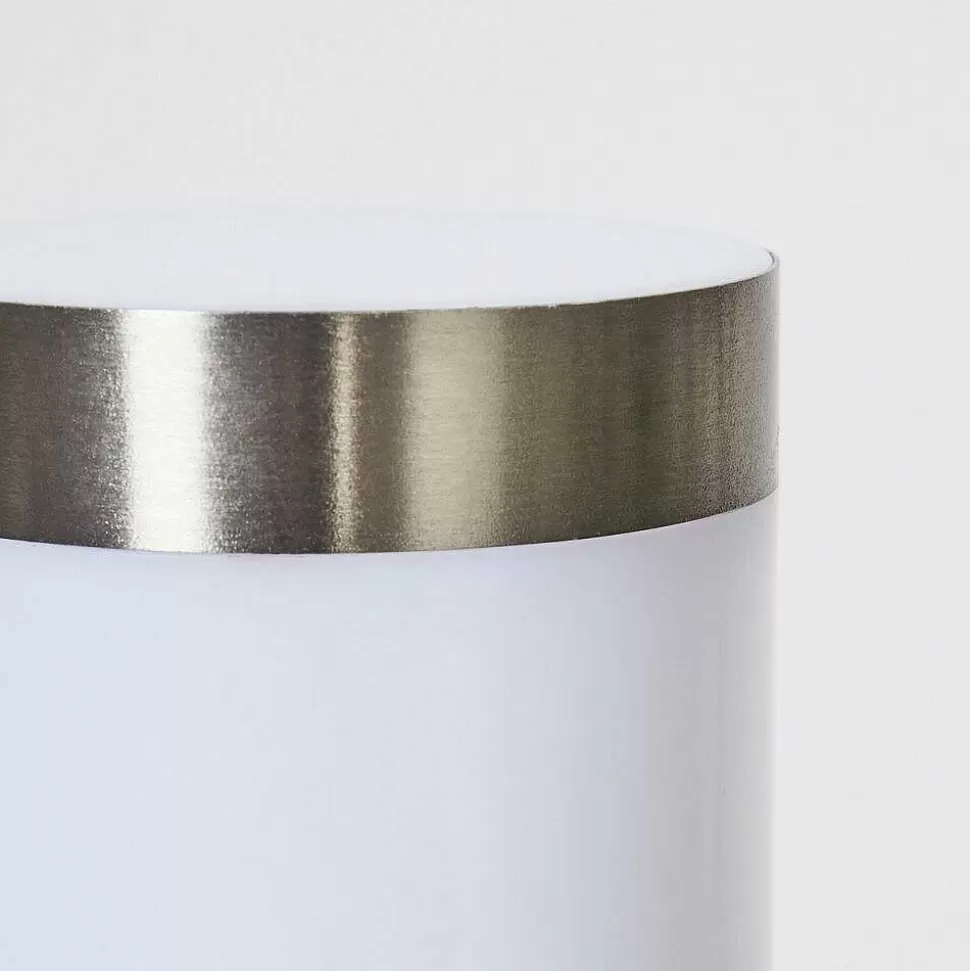 hofstein Luminaires Extérieurs Avec Prise>Borne Lumineuse Sessa Nickel Mat, 1 Lumiere