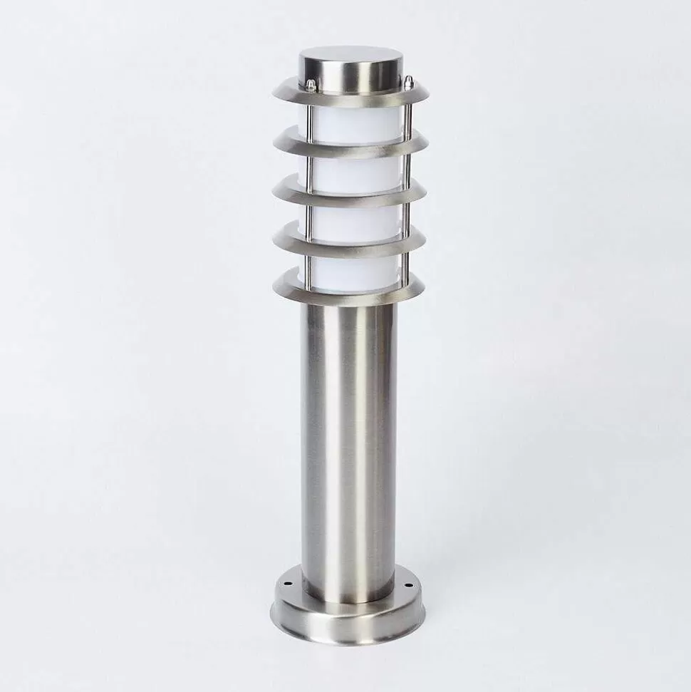 hofstein Balises Lumineuses>Borne Lumineuse Tunes Nickel Mat, 1 Lumiere