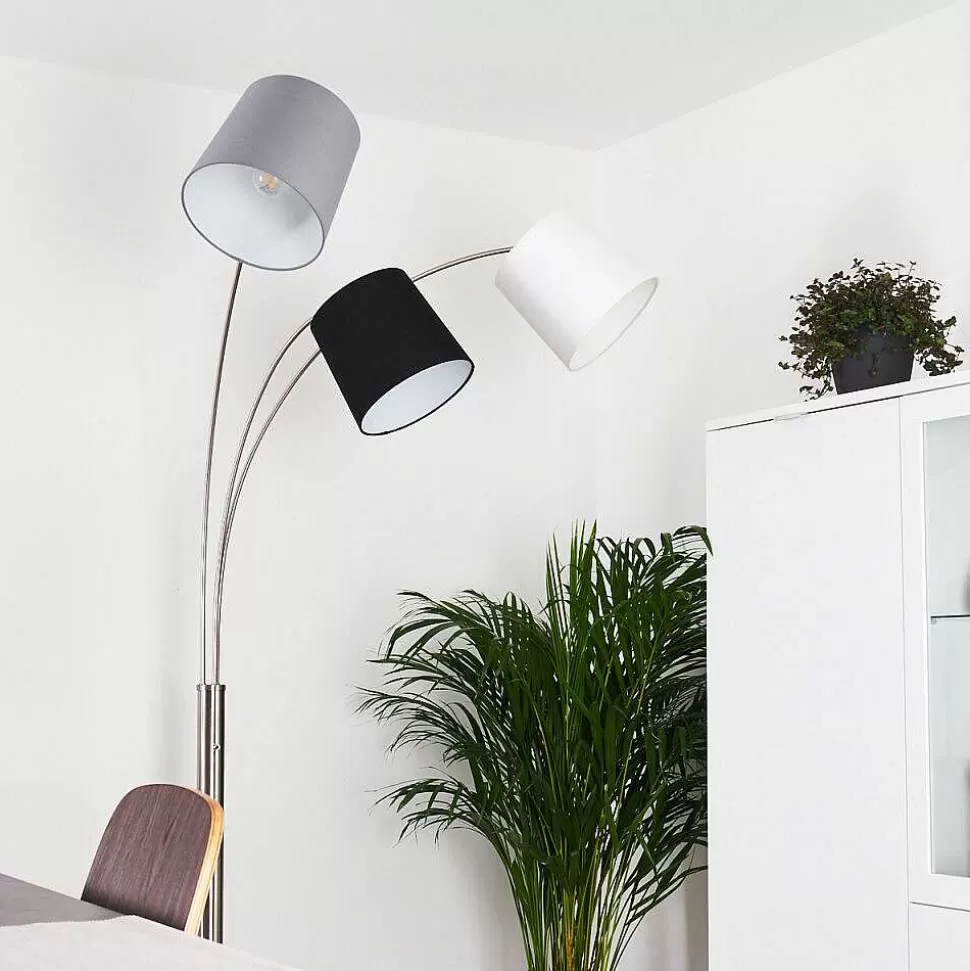 hofstein Lampadaires Et Lampadaires A Vasque>Lampadaire Bernardino Nickel Mat, 3 Lumieres