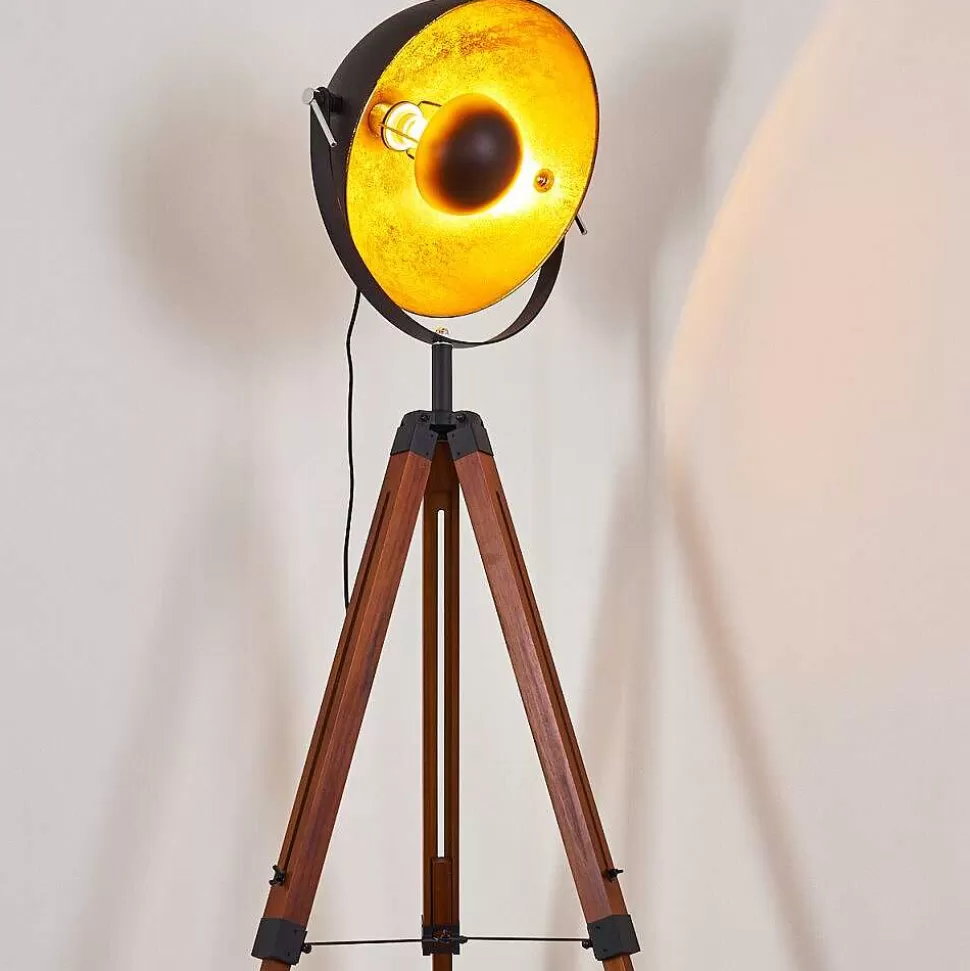 hofstein Lampadaires Et Lampadaires A Vasque>Lampadaire Jupiter Bois Fonce, 1 Lumiere