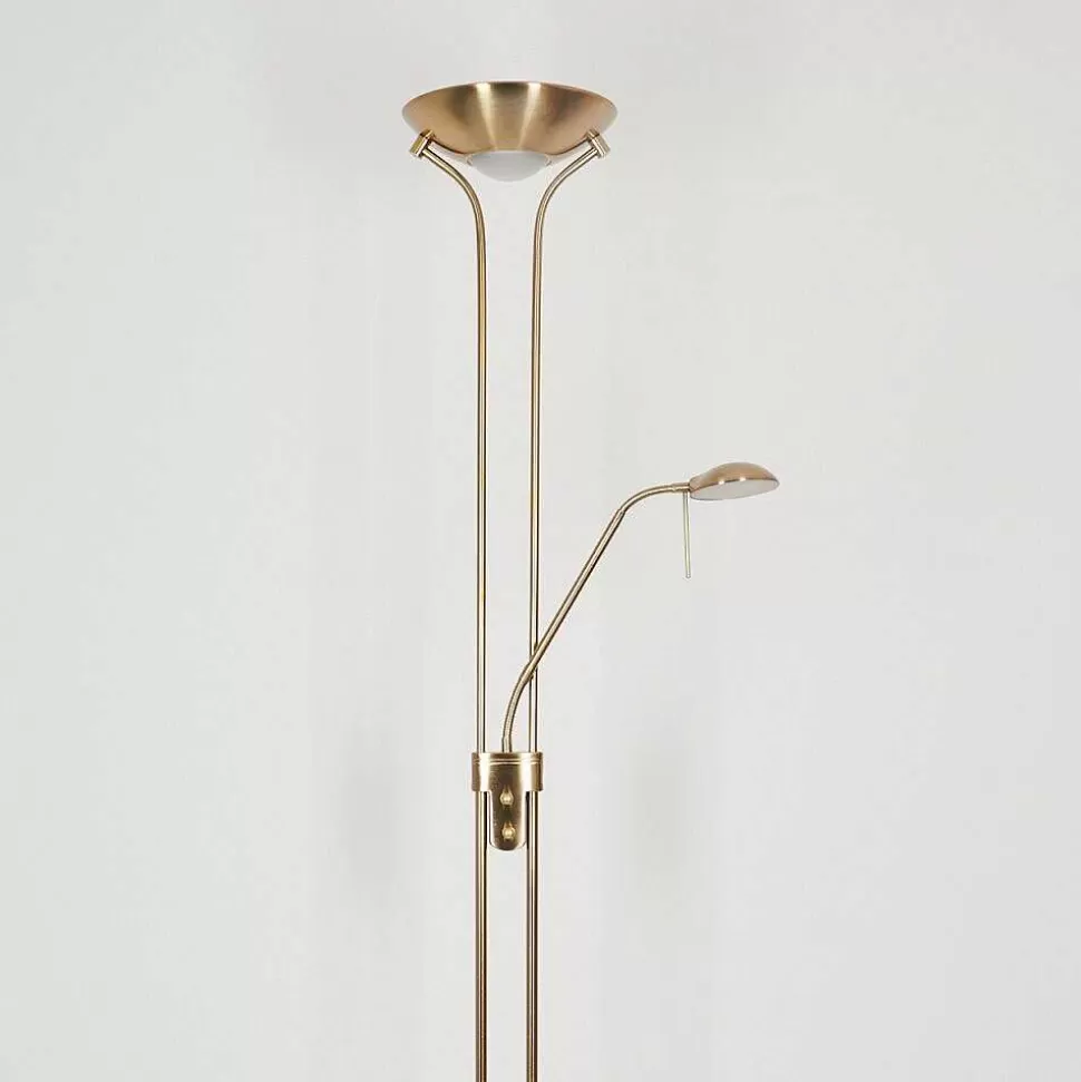 hofstein Lampadaires Et Lampadaires A Vasque>Lampadaire Rom Led Vieux Laiton, 2 Lumieres