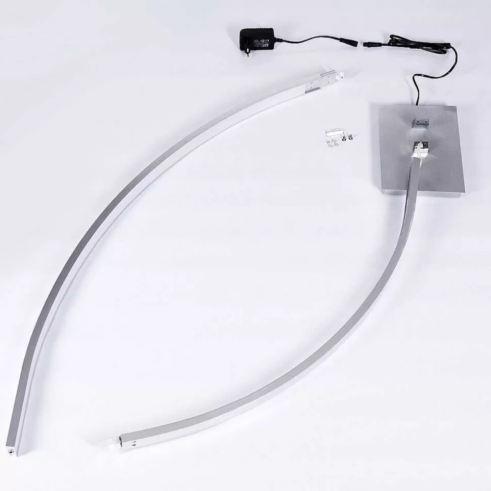 hofstein Lampadaires Et Lampadaires A Vasque>Lampadaire Uttorp Led Argente, 1 Lumiere
