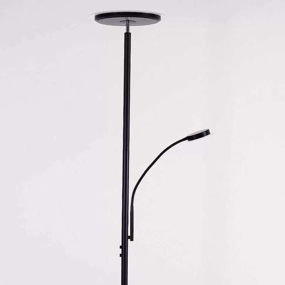 hofstein Lampadaires Et Lampadaires A Vasque>Lampadaire Wonsbek Led Noir, 2 Lumieres