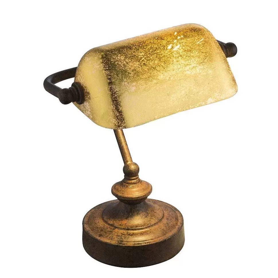 Luminaires Globo Lighting Luminaires Antiques>Lampe A Poser Globo Tl Rouille, 1 Lumiere