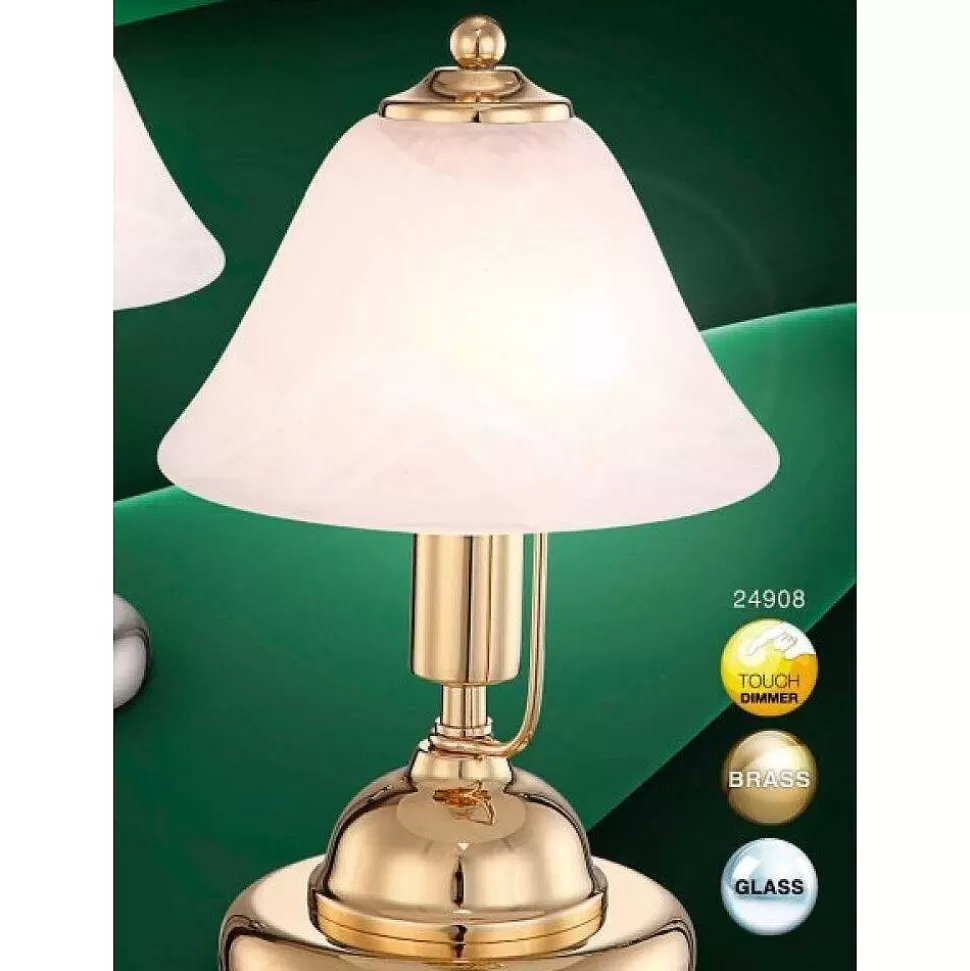 Luminaires Globo Lighting Luminaires Antiques>Lampe De Table Globo Antique I Laiton, 1 Lumiere