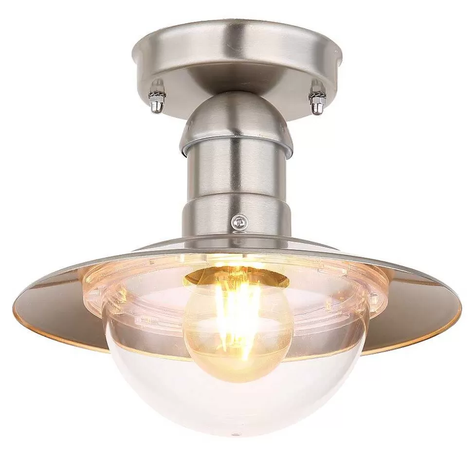 Luminaires Globo Lighting Plafonniers Extérieurs>Lampe D'Exterieur Chonburi Acier Inoxydable, 1 Lumiere