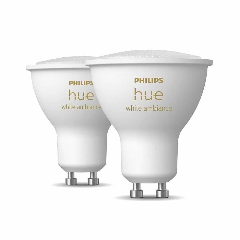 Luminaires Philips Ampoules Gu10>Led Gu10 4,3 Watt 2000 - 6500 Kelvin 250 Lumen Philips Hue White Ambiance