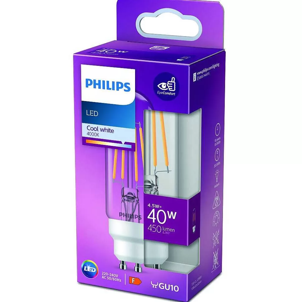 Luminaires Philips Ampoules Gu10>Led Gu10 4,5 Watt 4000 Kelvin 470 Lumen Philips
