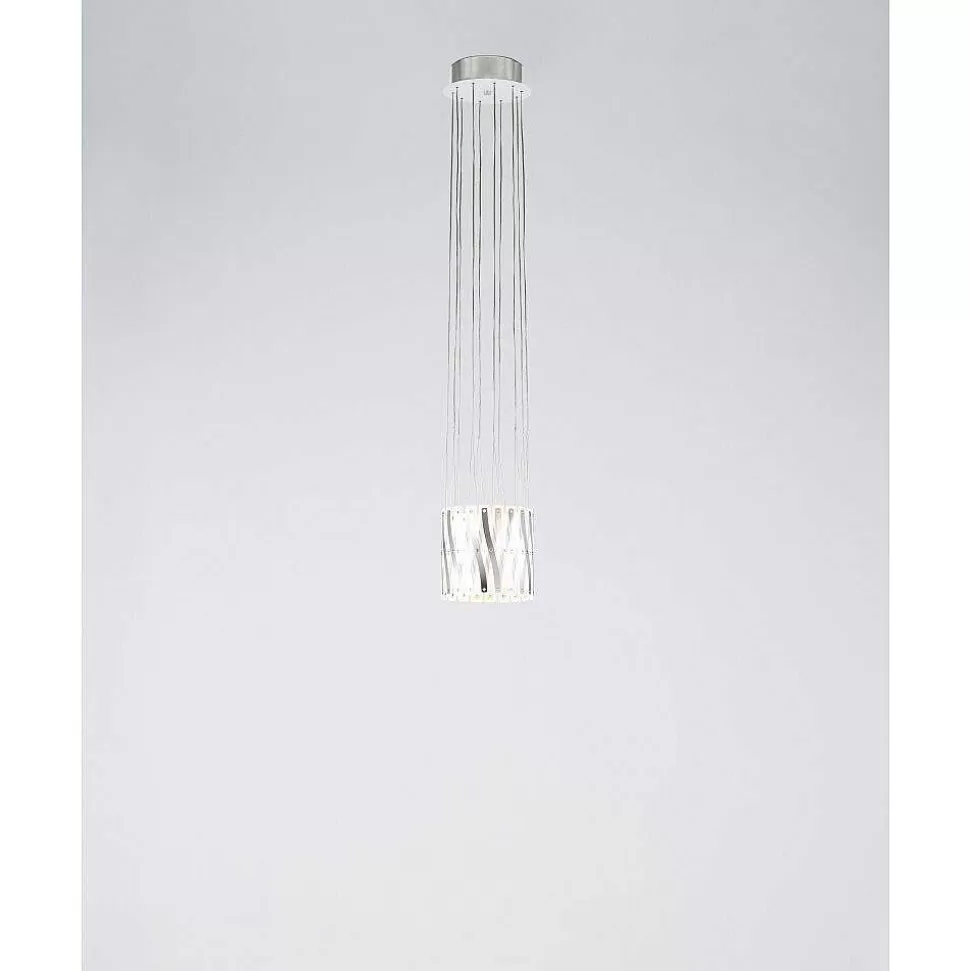 Luminaires Serien Lighting Lustres>Lustre Serien Lighting Zoom Led Acier Inoxydable, 1 Lumiere