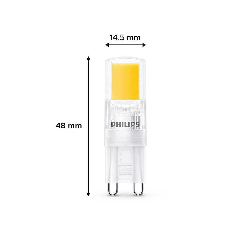 Luminaires Philips Ampoules G9>Philips Bruleur 6 Pieces Led Gu9 2 Watt 2700 Kelvin 220 Lumen