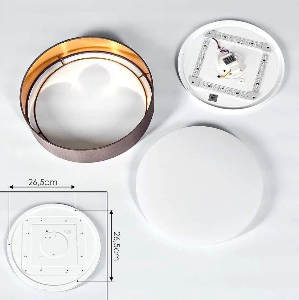 hofstein Lampes En Tissu>Plafonnier Elsa Led Blanc, 1 Lumiere