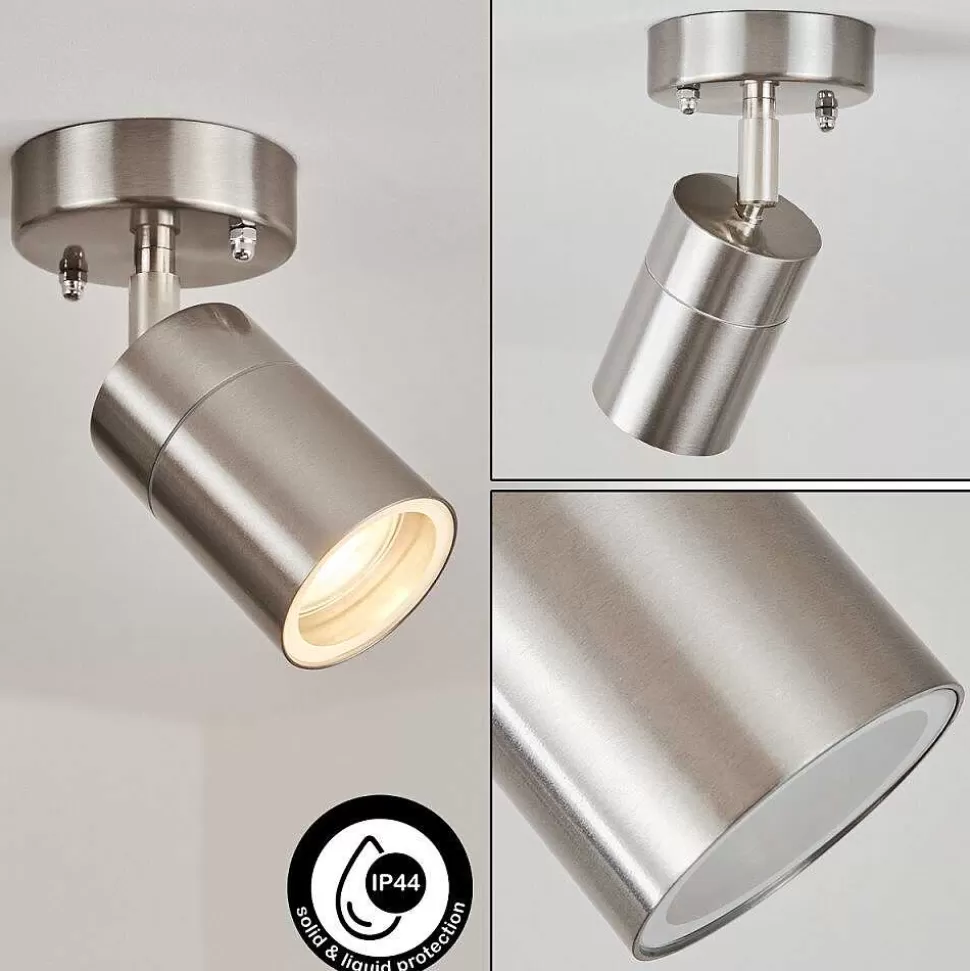 hofstein Plafonniers Extérieurs>Plafonnier Exterieur Corneda Acier Inoxydable, 1 Lumiere