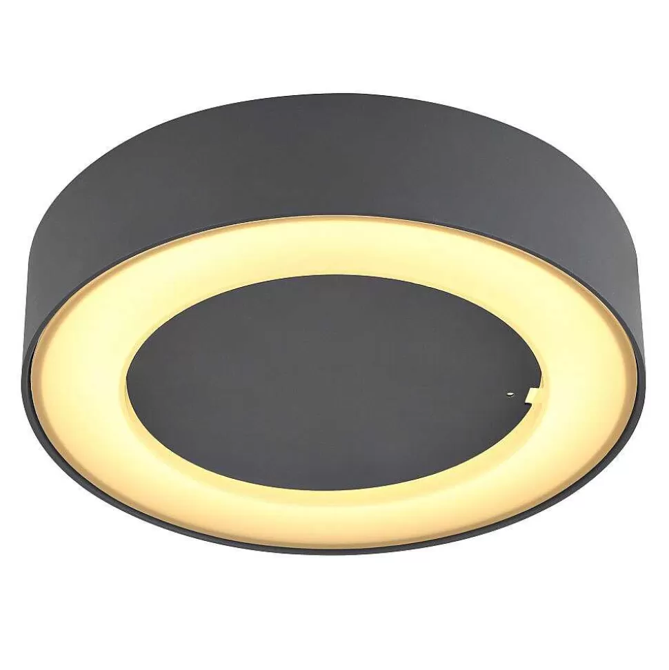 Luminaires Globo Lighting Plafonniers Extérieurs>Plafonnier Exterieur Globo Sura Led Anthracite, 1 Lumiere