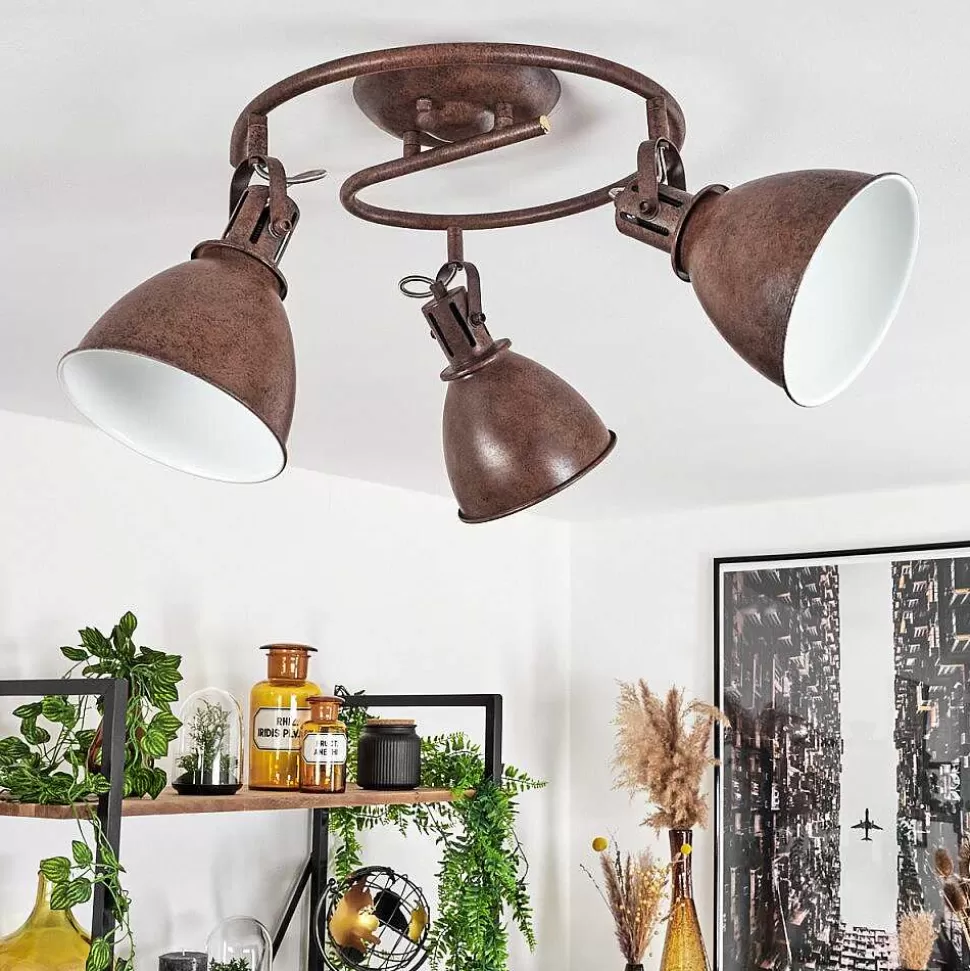 hofstein Luminaires Rustiques>Plafonnier Koppom Rouille, 3 Lumieres