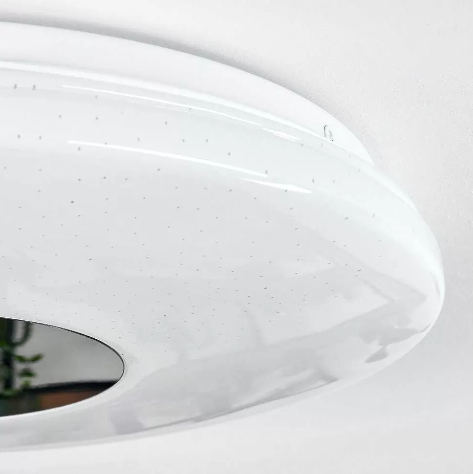 hofstein Lampes Extérieures Avec Detecteur>Plafonnier Lumsden Led Blanc, 1 Lumiere, Detecteur De Mouvement