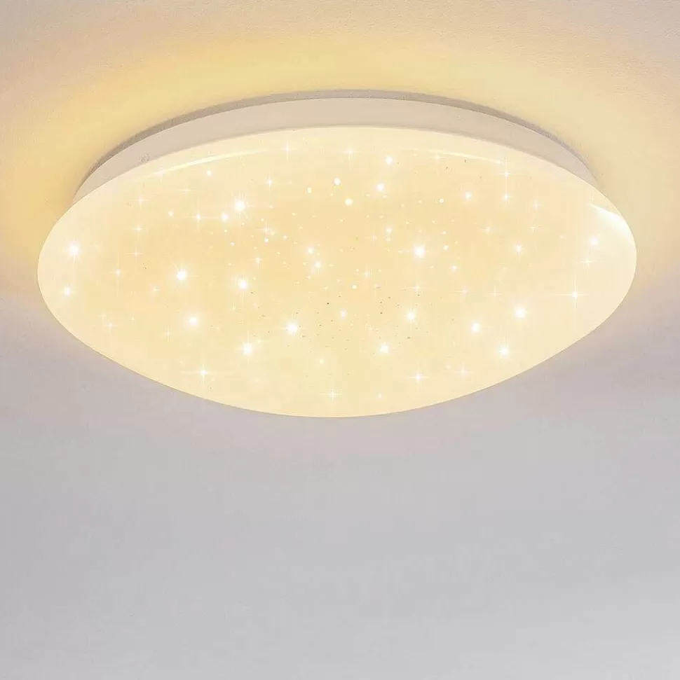 hofstein Plafonniers>Plafonnier Norton Star Led Blanc, 1 Lumiere, Telecommandes, Changeur De Couleurs