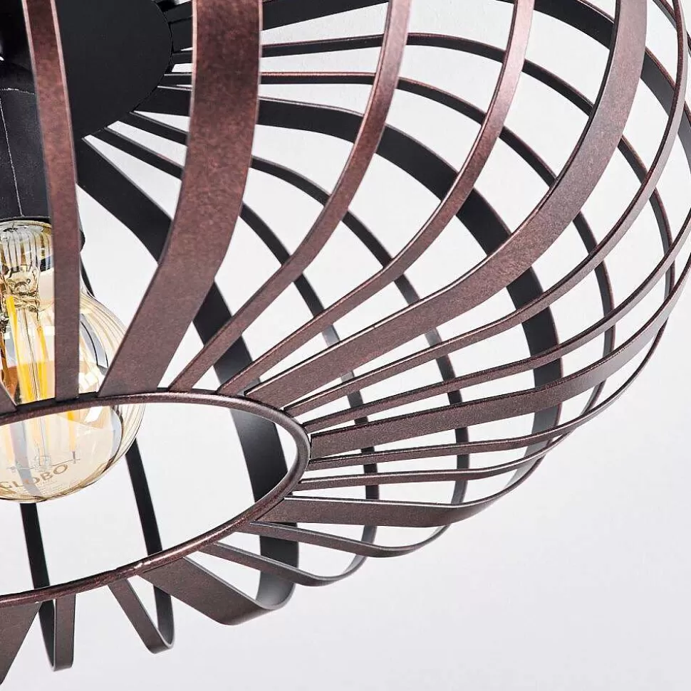 hofstein Lampes Industrielles>Plafonnier Oravi Cuivre, Noir, 1 Lumiere