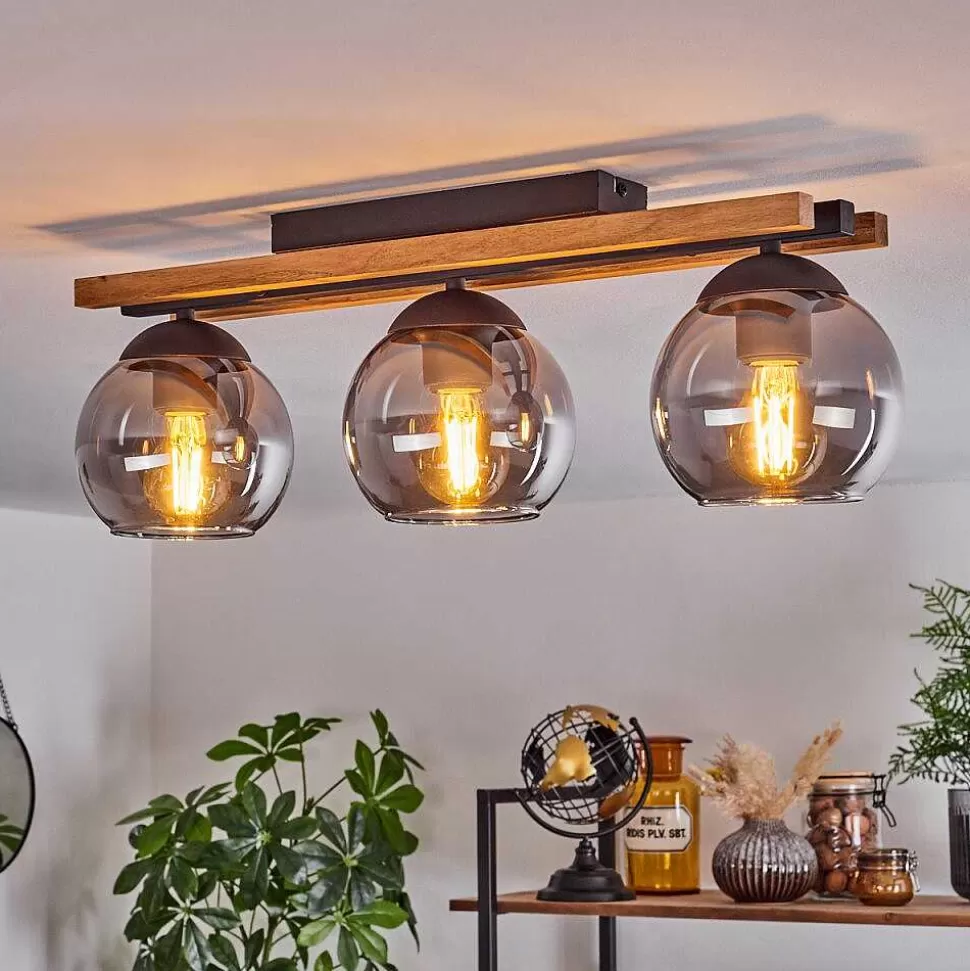 hofstein Lampes En Verre Fume>Plafonnier Podre Ecru, 3 Lumieres