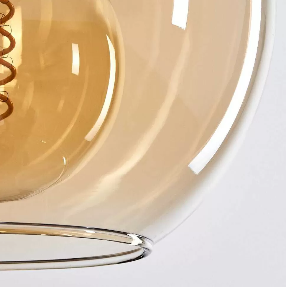 hofstein Lampes À Boules>Plafonnier Verre 20 Cm Koyoto Ambre, 3 Lumieres