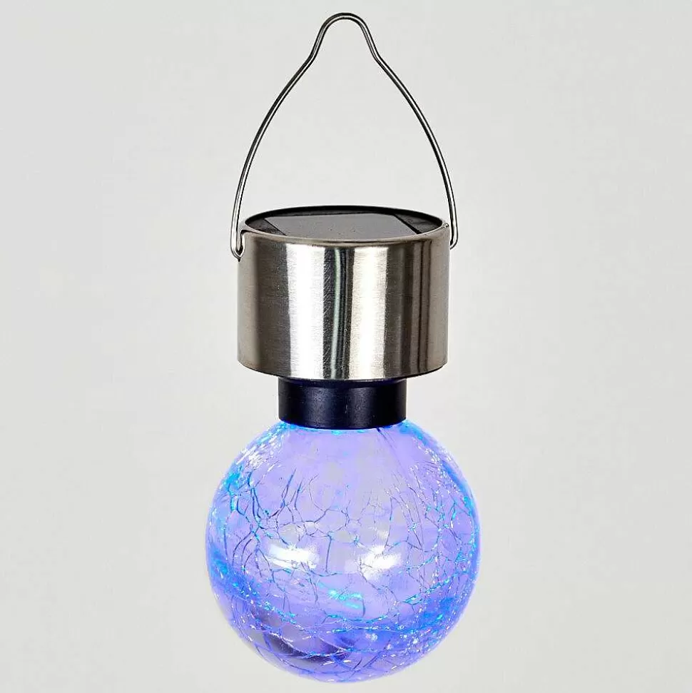 hofstein Lampes Solaires>Set De Lampes Solaires Falco Led Argente, 1 Lumiere