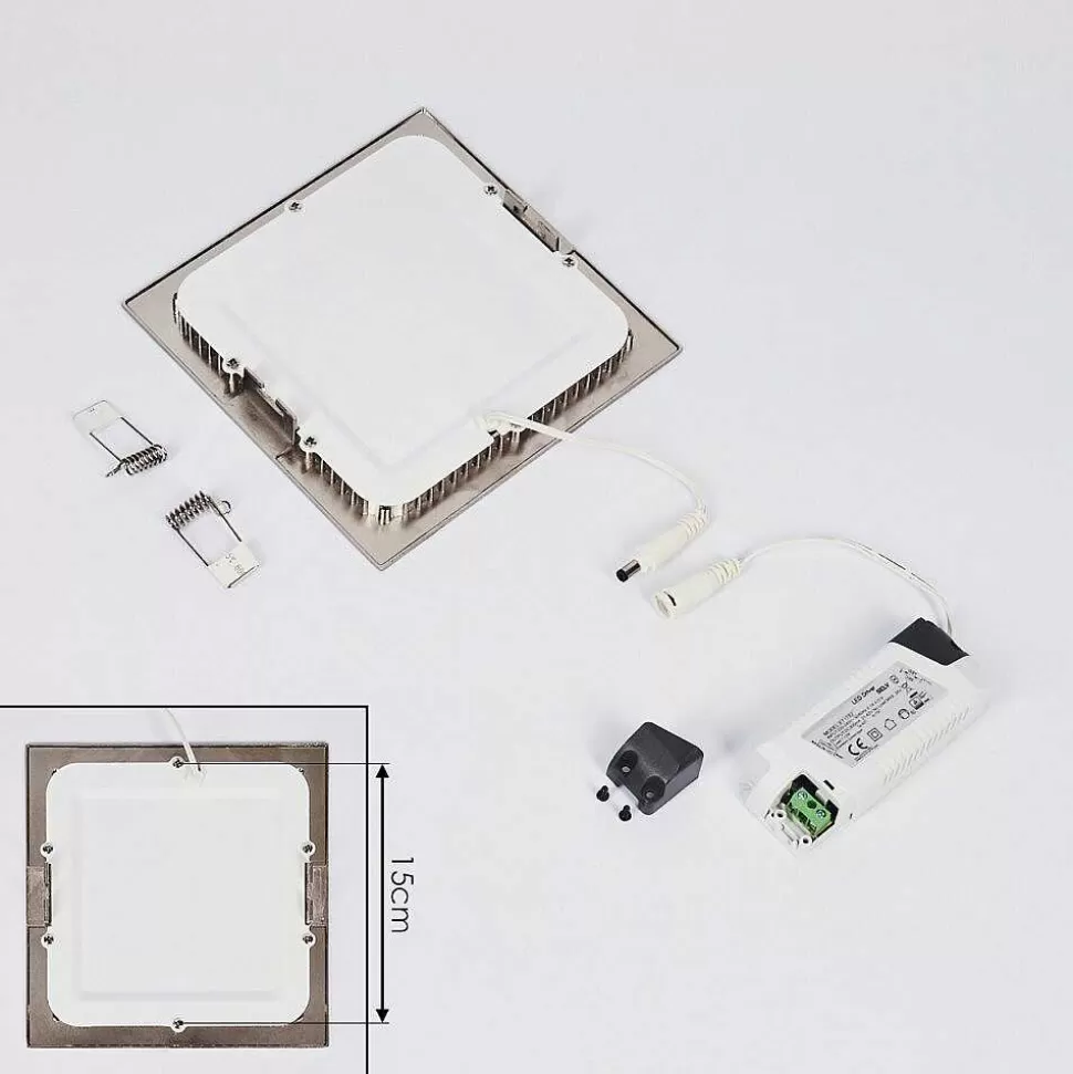 hofstein Luminaires Encastrés>Spot Encastrable Finsrud Led Nickel Mat, 1 Lumiere