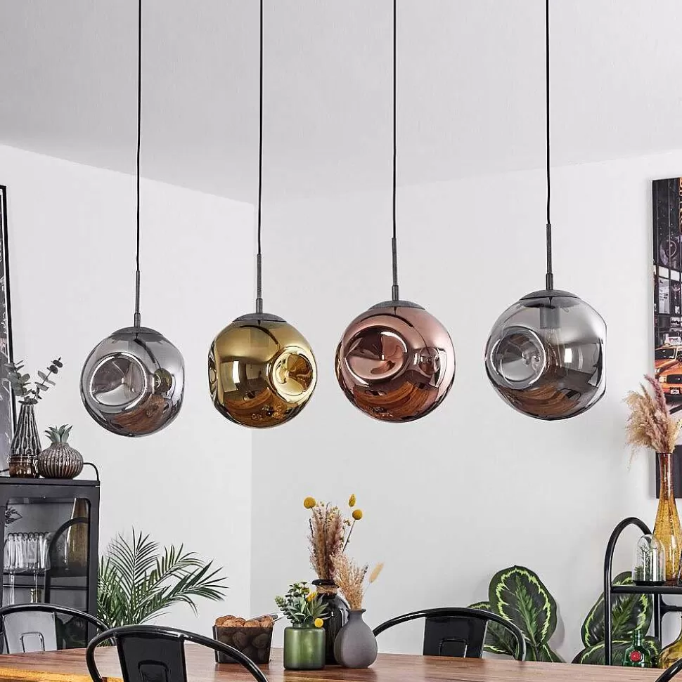 hofstein Lampes À Boules>Suspension Cabreiro Anthracite, 4 Lumieres