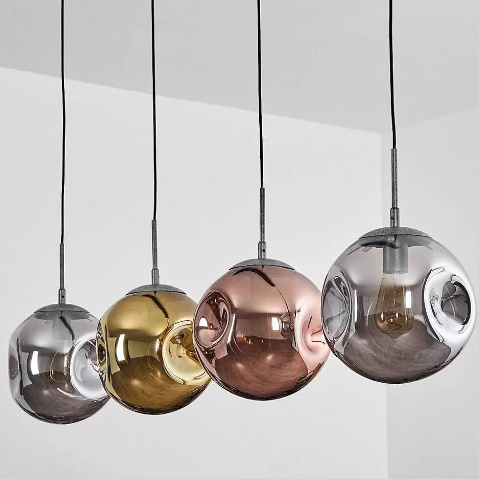 hofstein Lampes À Boules>Suspension Cabreiro Anthracite, 4 Lumieres