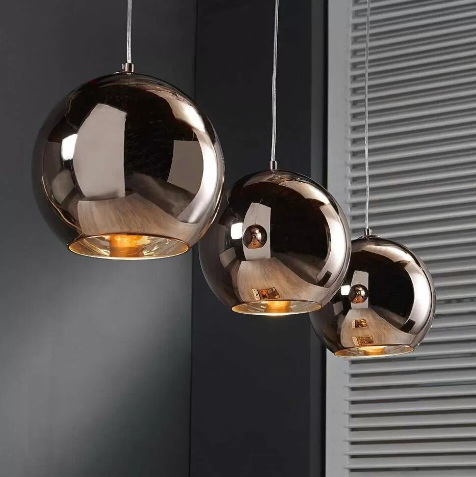 hofstein Lampes À Boules>Suspension Cattenscop Cuivre, 3 Lumieres
