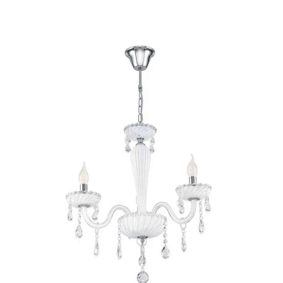 Luminaires Eglo Luminaires Antiques>Suspension Eglo Carpento Chrome, 3 Lumieres