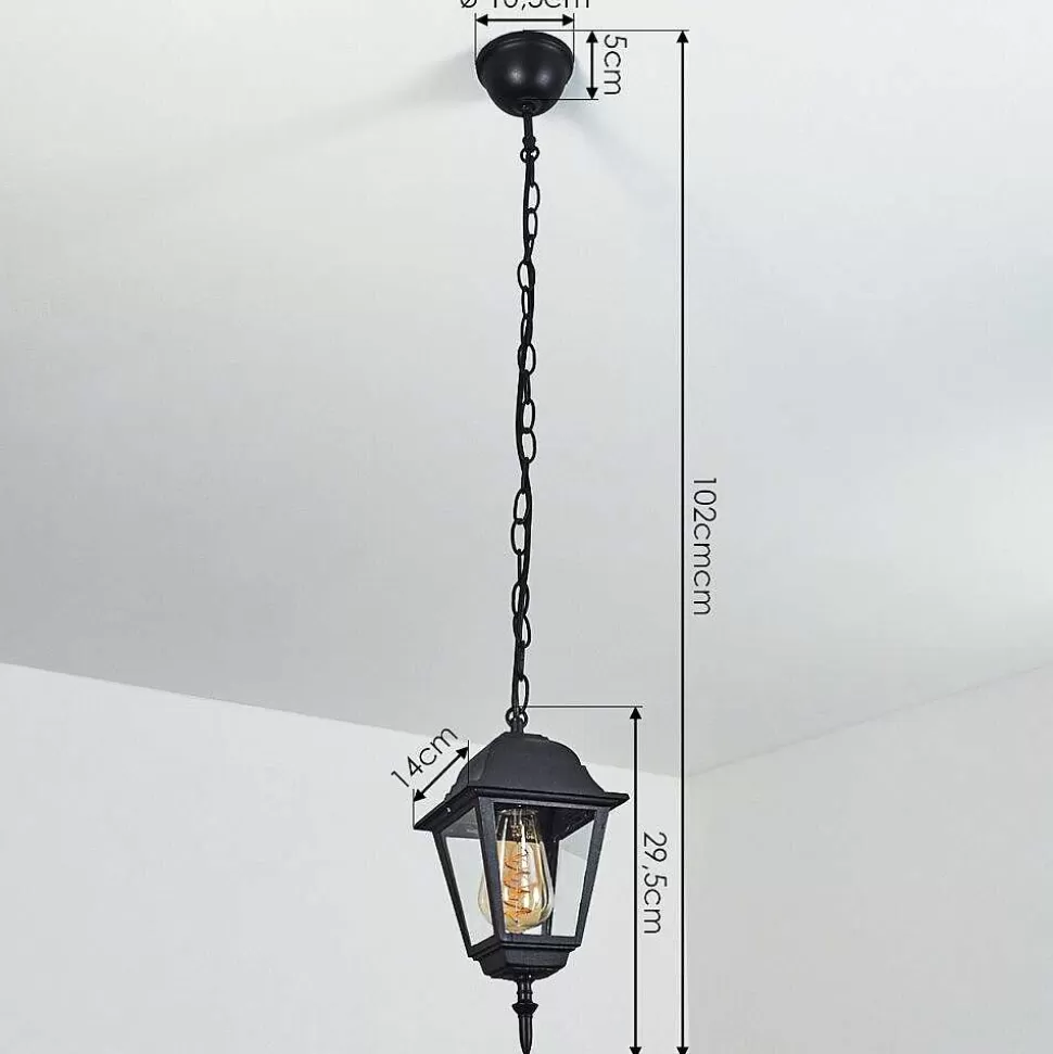 hofstein Luminaires Rustiques>Suspension Exterieur Naofe Noir, 1 Lumiere