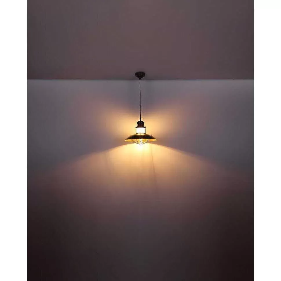 Luminaires Globo Lighting Luminaires Antiques>Suspension Globo Badalona Brun, 1 Lumiere
