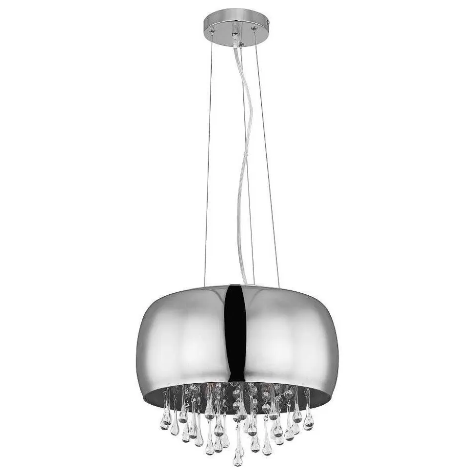 Luminaires Globo Lighting Luminaires Marocains>Suspension Globo Kalla Chrome, 5 Lumieres