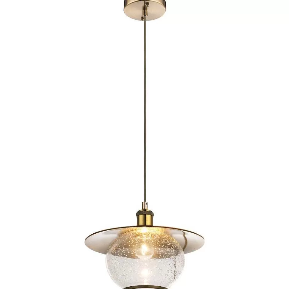 Luminaires Globo Lighting Luminaires Antiques>Suspension Globo Nevis Bronze, 1 Lumiere