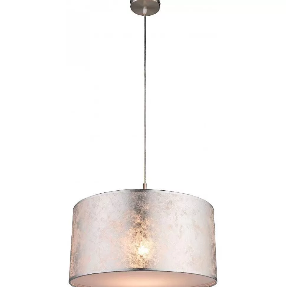 Luminaires Globo Lighting Luminaires Marocains>Suspension Globo Nickel Mat, 1 Lumiere