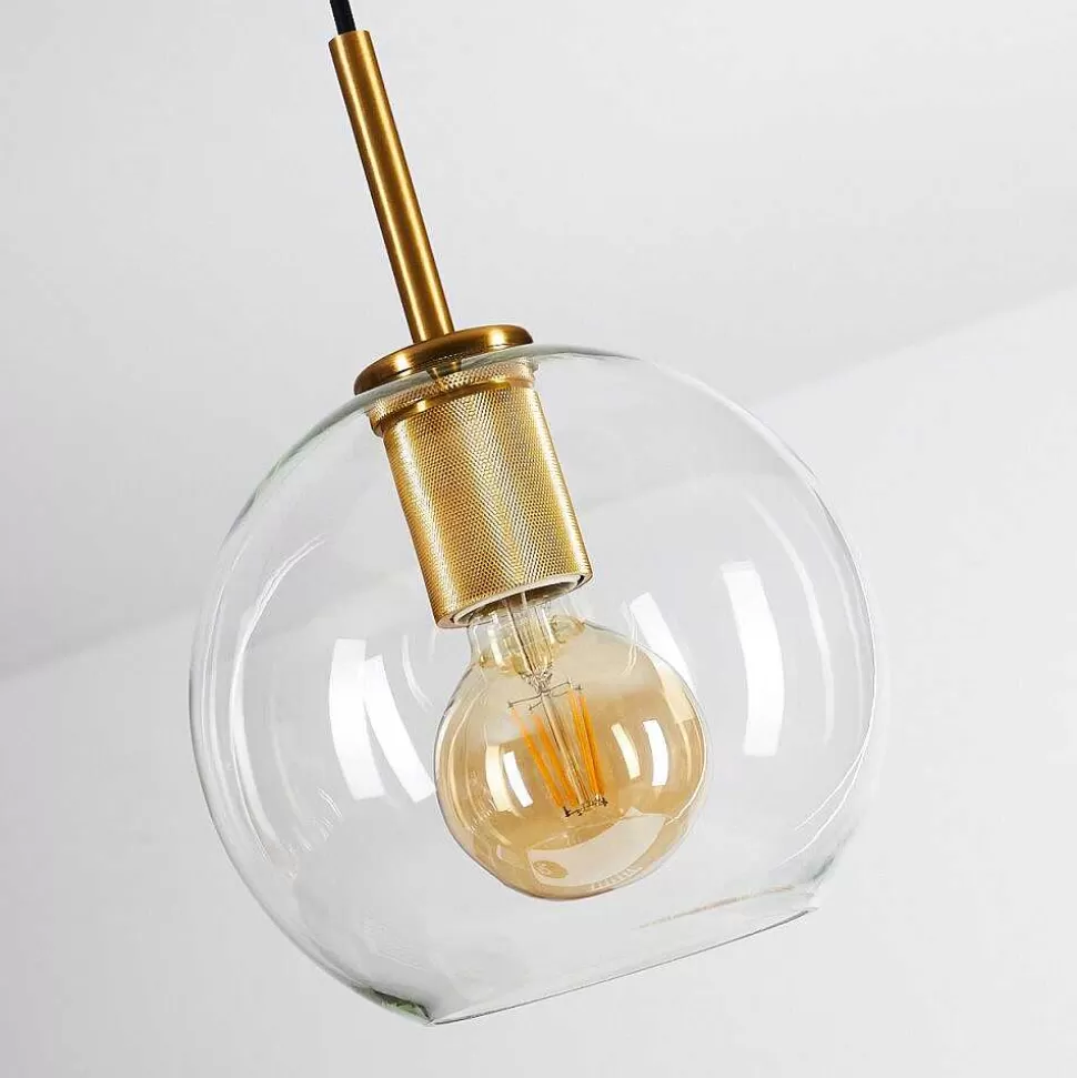 hofstein Lampes À Boules>Suspension Karo Laiton, Noir, 3 Lumieres