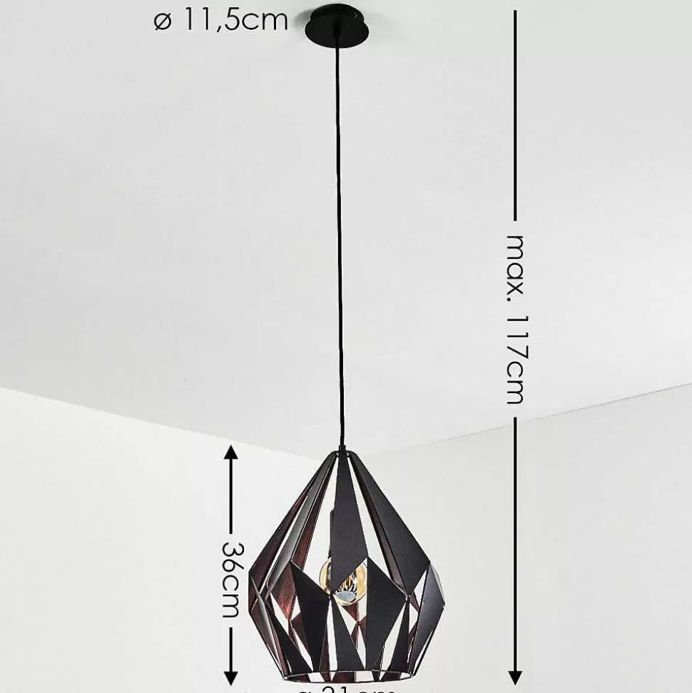 hofstein Luminaires Orientaux>Suspension Situk Cuivre, Noir, 1 Lumiere