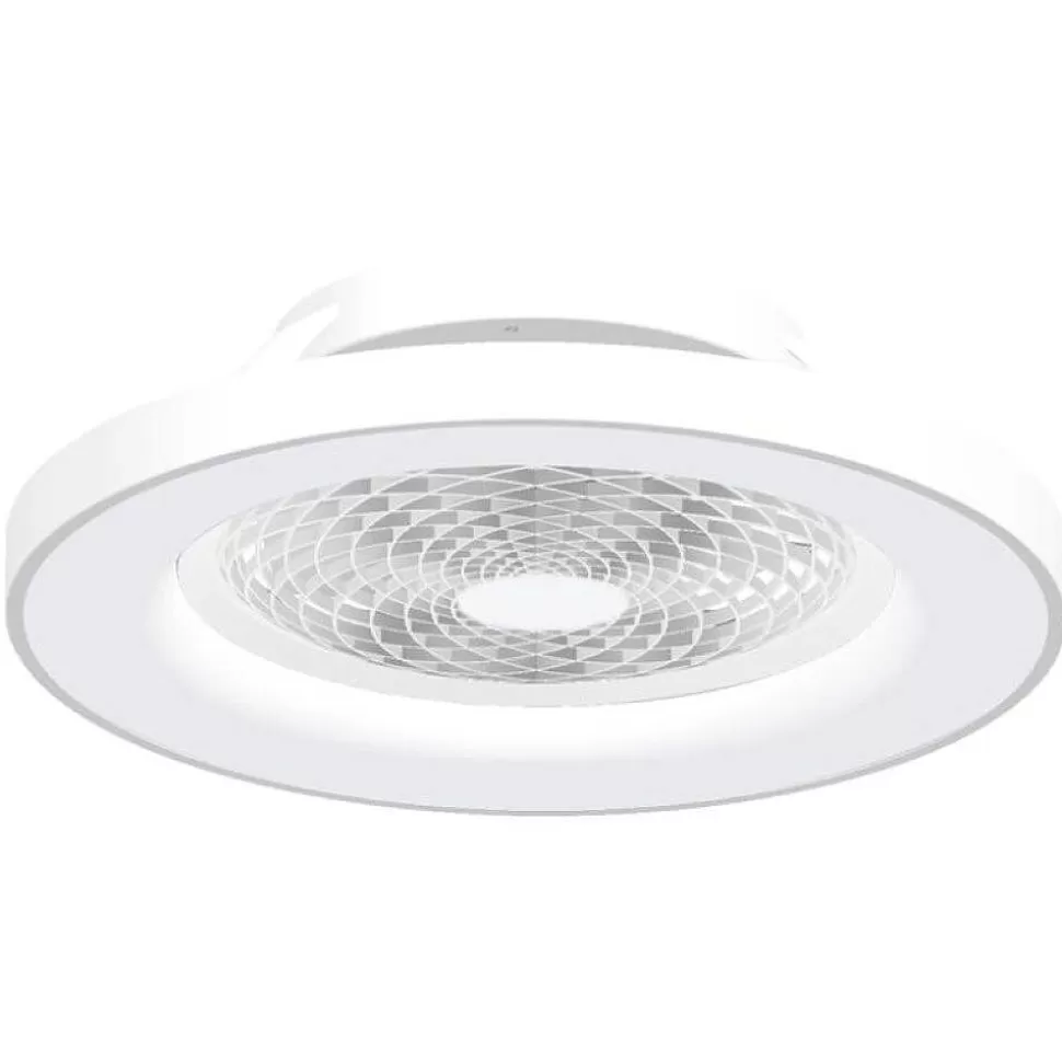 Luminaires Mantra Tuya>Ventilateur De Plafond Mantra Tibet Led Blanc, 1 Lumiere, Telecommandes